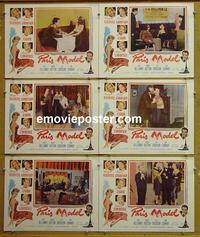 F694 PARIS MODEL 6 lobby cards '53 Marilyn Maxwell
