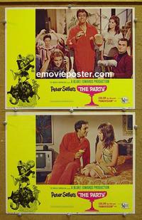 G044 PARTY 2 lobby cards '68 Sellers, Blake Edwards
