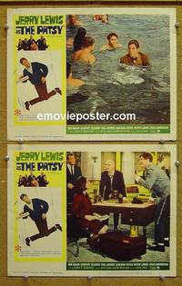 G045 PATSY 2 lobby cards '64 Jerry Lewis, Balin
