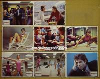 F427 PERFECT 8 lobby cards '85 Travolta, Jamie Lee Curtis