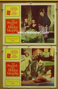 G083 SEARCH FOR BRIDEY MURPHY 2 lobby cards '56 past lives!