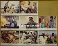 F494 SHAFT IN AFRICA 8 lobby cards '73 Richard Roundtree