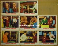 F499 SIGNPOST TO MURDER 8 lobby cards '65 all killers?