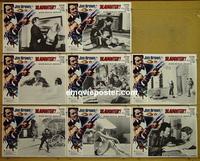 F504 SLAUGHTER  8 lobby cards '72 Jim Brown classic!