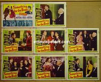F513 SOMETHING FOR THE BIRDS 8 lobby cards '52 Mature, Neal