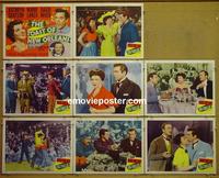 F559 TOAST OF NEW ORLEANS 8 lobby cards '50 Mario Lanza