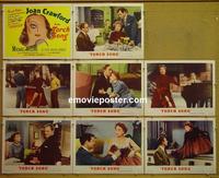 F563 TORCH SONG 8 lobby cards '53 Joan Crawford, Wilding