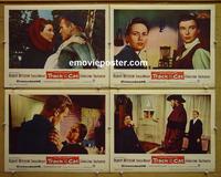 F752 TRACK OF THE CAT 4 lobby cards '54 Mitchum, Wright