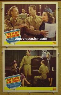 G167 YANKS ARE COMING 2 lobby cards '42 Mary Healy