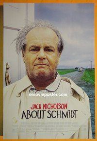 H032 ABOUT SCHMIDT double-sided one-sheet movie poster '02 Jack Nicholson