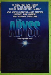 H034 ABYSS style 1 one-sheet movie poster '89 James Cameron