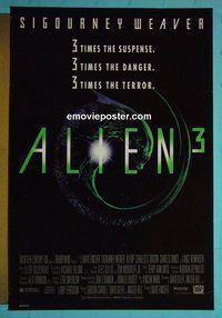 H058 ALIEN 3 one-sheet movie poster '92 Sigourney Weaver, sci-fi