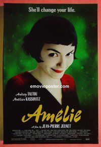 H070 AMELIE one-sheet movie poster '01 Audrey Tautou