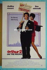 H092 ARTHUR 2 one-sheet movie poster '88 Moore, Minnelli