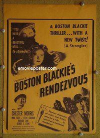 J228 BOSTON BLACKIE'S RENDEZVOUS local theater WC '45