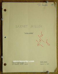 J238 BARNEY MILLER TV script 8/4/75 TV series