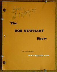 J241 BOB NEWHART SHOW TV script 6/5/75 S. Pleshette