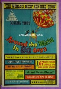 K014 AROUND THE WORLD IN 80 DAYS Australian one-sheet movie poster '56 Niven