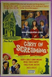 K034 CARRY ON SCREAMING Australian one-sheet movie poster '66 English sex!