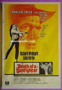 K042 DEATH OF A GUNFIGHTER Australian one-sheet movie poster '69 Widmark