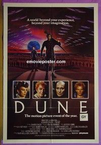K051 DUNE Australian one-sheet movie poster '84 MacLachlan, Lynch, Dourif