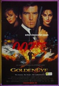 K062 GOLDENEYE DS Australian one-sheet movie poster '95 James Bond