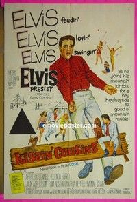 K085 KISSIN' COUSINS Australian one-sheet movie poster '64 Elvis Presley