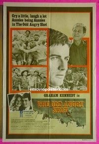 K104 ODD ANGRY SHOT Australian one-sheet movie poster '79 Graham Kennedy