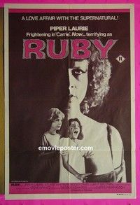 K125 RUBY Australian one-sheet movie poster '77 Piper Laurie