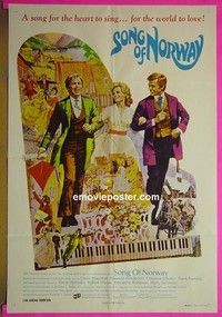 K137 SONG OF NORWAY Australian one-sheet movie poster '70 Florence Henderson