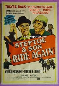 K141 STEPTOE & SON RIDE AGAIN Australian one-sheet movie poster '73 Brambell