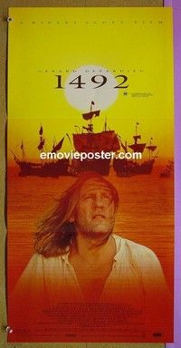 K183 1492 CONQUEST OF PARADISE Australian daybill movie poster '92 Depardieu