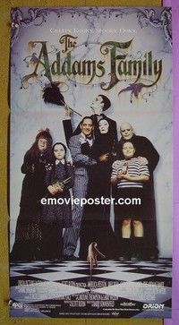 K202 ADDAMS FAMILY Australian daybill movie poster '91 Christina Ricci