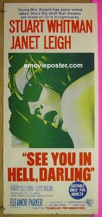 K216 AMERICAN DREAM Australian daybill movie poster '66 Norman Mailer