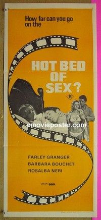 K221 AMUCK Australian daybill movie poster '78 Hot Bed of Sex!