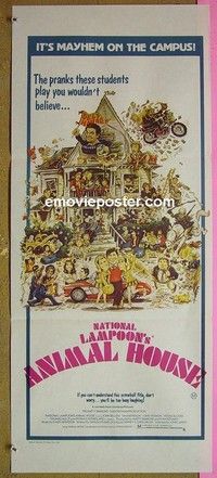 K224 ANIMAL HOUSE Australian daybill movie poster #2 '78 Belushi classic!