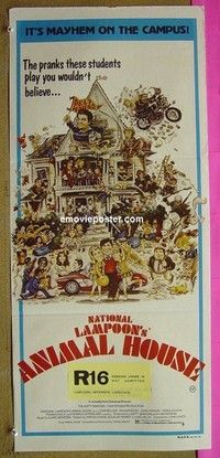 K223 ANIMAL HOUSE Australian daybill movie poster #1 '78 John Belushi