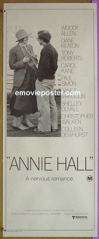 K226 ANNIE HALL Australian daybill movie poster #2 '77 Woody Allen, Keaton