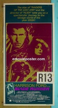 K269 BLADE RUNNER Australian daybill movie poster '82 Harrison Ford