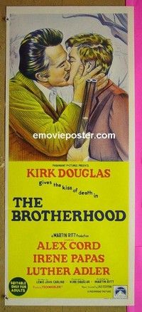 K283 BROTHERHOOD Australian daybill movie poster '68 Kirk Douglas, Cord
