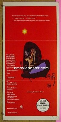 K286 BUTTERFLY Australian daybill movie poster '82 Pia Zadora