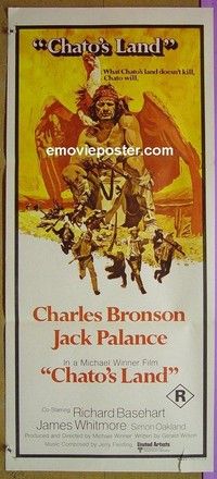 K310 CHATO'S LAND Australian daybill movie poster '72 Charles Bronson