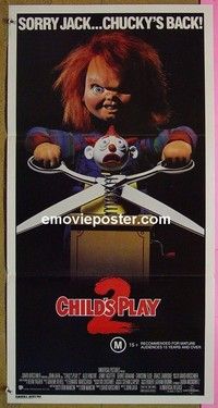K312 CHILD'S PLAY 2 Australian daybill movie poster '90 Vincent, Agutter