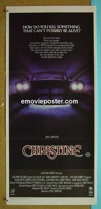 K315 CHRISTINE Australian daybill movie poster '83 Stephen King