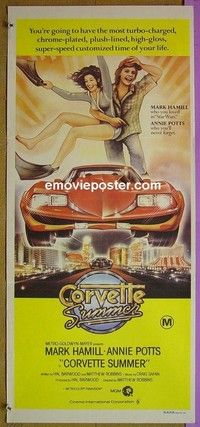 K339 CORVETTE SUMMER Australian daybill movie poster '78 Hamill, Potts