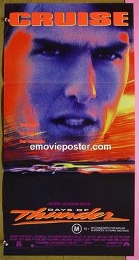 K368 DAYS OF THUNDER Australian daybill movie poster '90 Cruise, Kidman