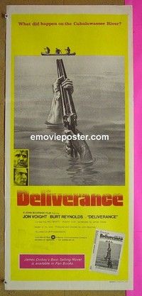 K373 DELIVERANCE Australian daybill movie poster '72 Jon Voight, Reynolds