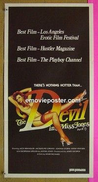 K377 DEVIL IN MISS JONES 2 Australian daybill movie poster '82 Georgina Spelvin