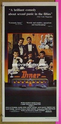 K383 DINER Australian daybill movie poster '82 Barry Levinson