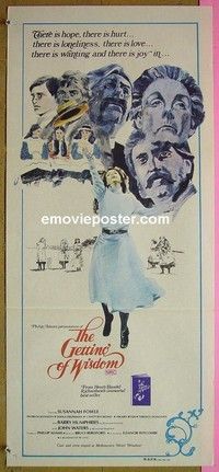 K470 GETTING OF WISDOM Australian daybill movie poster '77 Bruce Beresford
